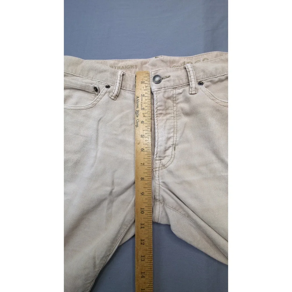 GAP 1969 Jeans Mens 31x 30 Tan Beige Pants Straight Fit Straight Faded Denim